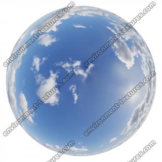 HDRi Skydome of Blue Clouded Sky 16K